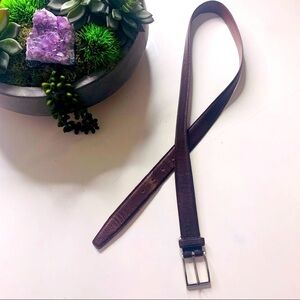 Coach Handcrafted Tumbled Cowhide Mocha Brown Belt women’s 36”